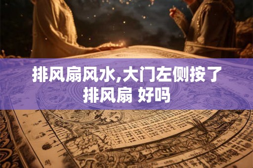 排风扇风水,大门左侧按了排风扇 好吗