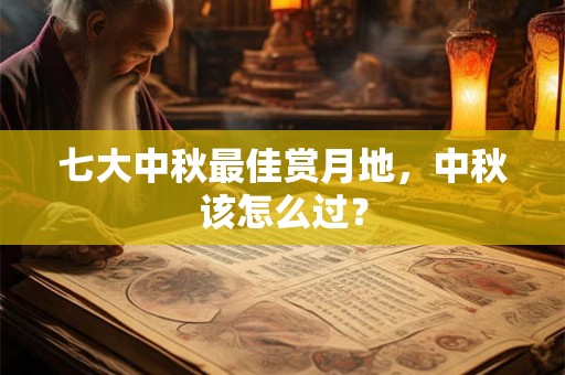 七大中秋最佳赏月地,中秋该怎么过? 七大中秋最佳赏月地,中秋该怎么过?