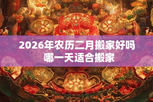 2026年农历二月搬家好吗  哪一天适合搬家