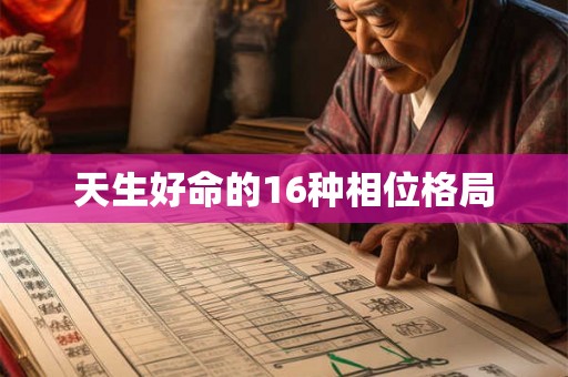 天生好命的16种相位格局
