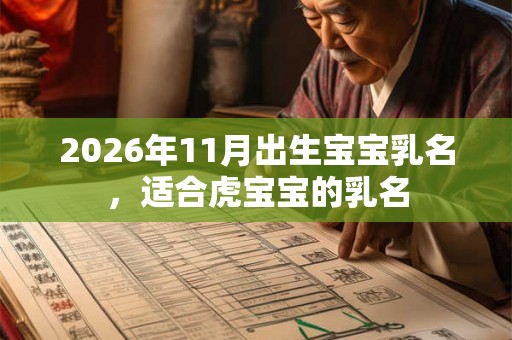 2026年11月出生宝宝乳名，适合虎宝宝的乳名