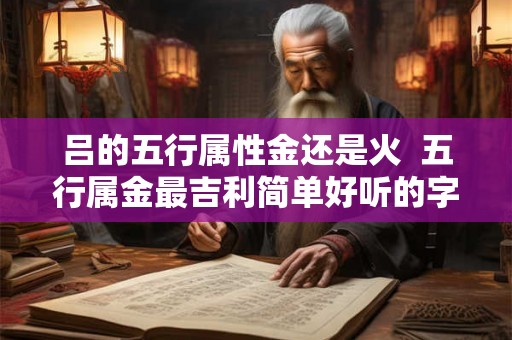 吕的五行属性金还是火  五行属金最吉利简单好听的字