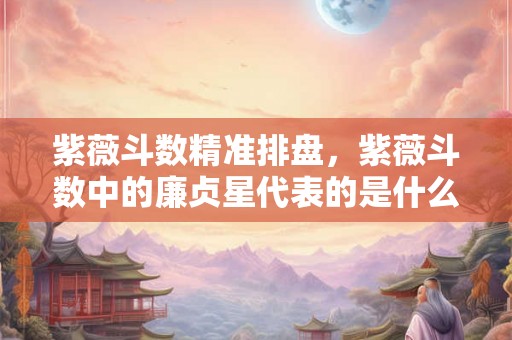 紫薇斗数精准排盘，紫薇斗数中的廉贞星代表的是什么？