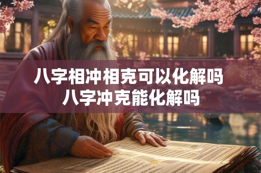 八字相冲相克可以化解吗 八字冲克能化解吗