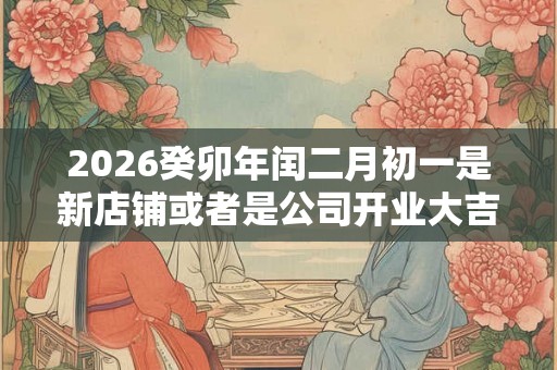 2026癸卯年闰二月初一是新店铺或者是公司开业大吉的日子吗？