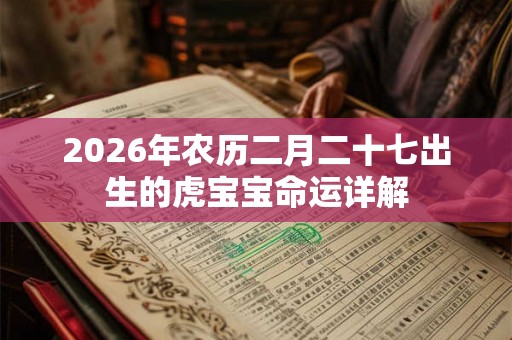 2026年农历二月二十七出生的虎宝宝命运详解