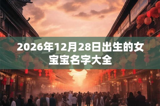 2026年12月28日出生的女宝宝名字大全 2026年12月28日出生的女宝宝名字大全