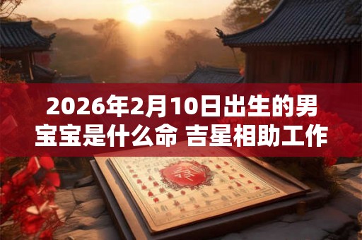 2026年2月10日出生的男宝宝是什么命 吉星相助工作顺心