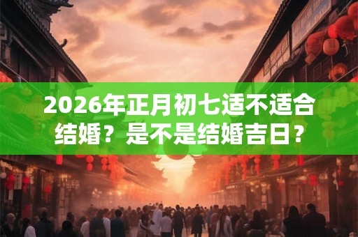 2026年正月初七适不适合结婚？是不是结婚吉日？
