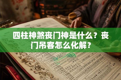 四柱神煞丧门神是什么？丧门吊客怎么化解？