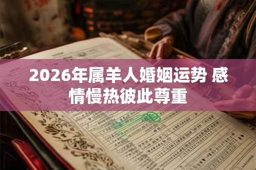 2026年属羊人婚姻运势 感情慢热彼此尊重 2026年属羊人婚姻运势 感情慢热彼此尊重