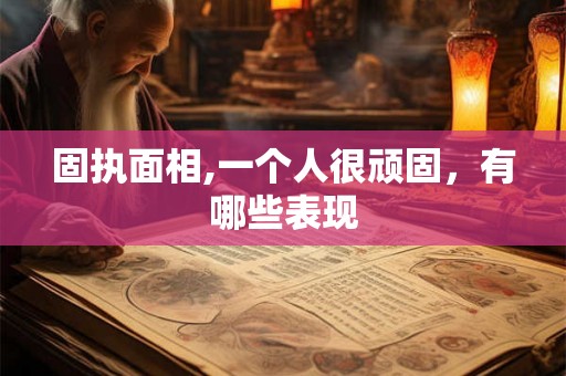 固执面相,一个人很顽固，有哪些表现