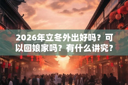 2026年立冬外出好吗？可以回娘家吗？有什么讲究？