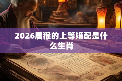 2026属猴的上等婚配是什么生肖
