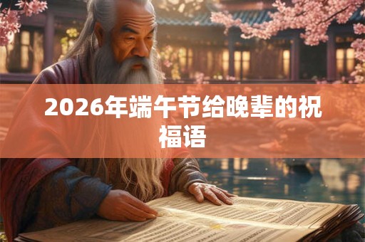 2026年端午节给晚辈的祝福语 2026年端午节给晚辈的祝福语