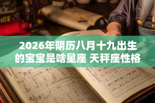 2026年阴历八月十九出生的宝宝是啥星座 天秤座性格分析