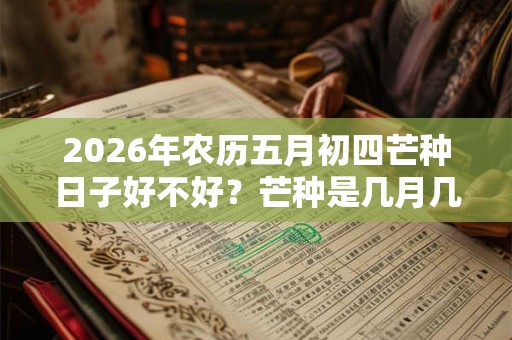 2026年农历五月初四芒种日子好不好?芒种是几月几日? 2026年农历五月初四芒种日子好不好?芒种是几月几日?