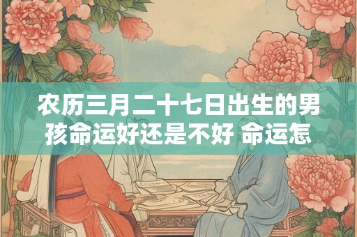 农历三月二十七日出生的男孩命运好还是不好 命运怎么样