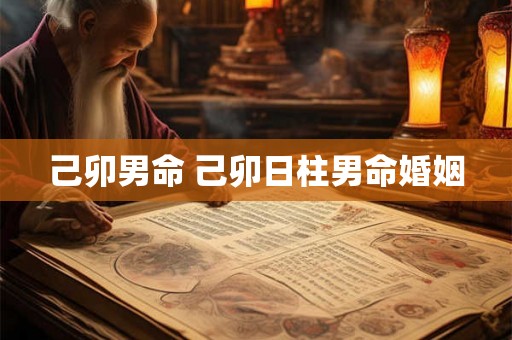 己卯男命 己卯日柱男命婚姻
