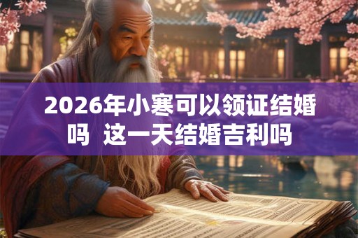 2026年小寒可以领证结婚吗  这一天结婚吉利吗