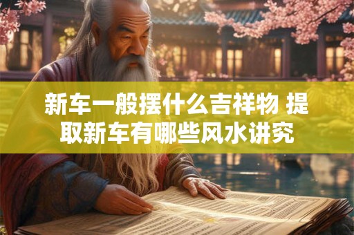 新车一般摆什么吉祥物 提取新车有哪些风水讲究