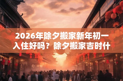 2026年除夕搬家新年初一入住好吗？除夕搬家吉时什么时候？
