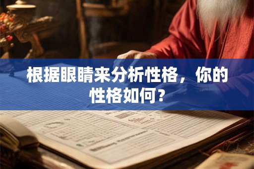 根据眼睛来分析性格,你的性格如何? 根据眼睛来分析性格,你的性格如何?