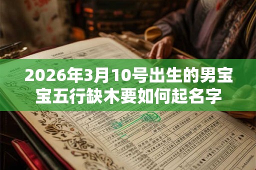 2026年3月10号出生的男宝宝五行缺木要如何起名字