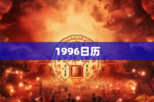 1996日历 1996日历