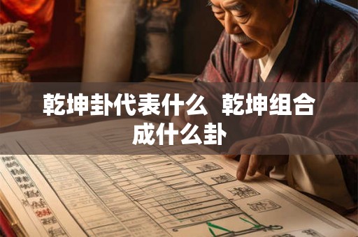 乾坤卦代表什么  乾坤组合成什么卦