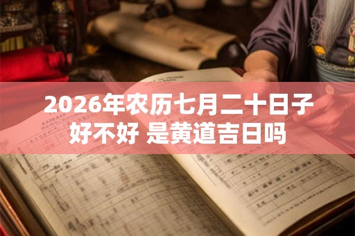 2026年农历七月二十日子好不好 是黄道吉日吗
