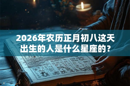 2026年农历正月初八这天出生的人是什么星座的？