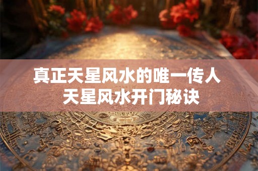 真正天星风水的唯一传人  天星风水开门秘诀