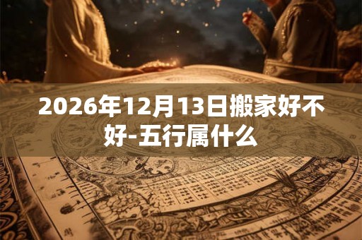 2026年12月13日搬家好不好-五行属什么