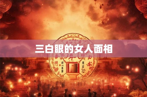 三白眼的女人面相