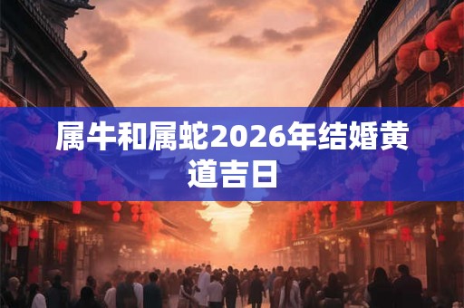 属牛和属蛇2026年结婚黄道吉日