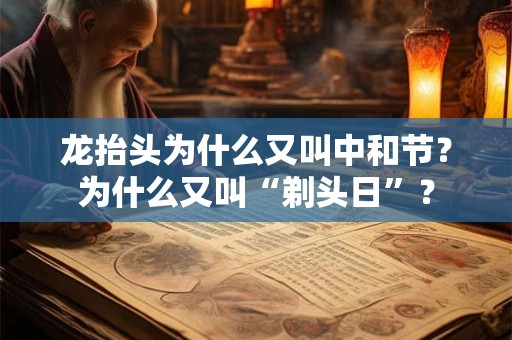 龙抬头为什么又叫中和节?为什么又叫“剃头日”? 龙抬头为什么又叫中和节?为什么又叫“剃头日”?