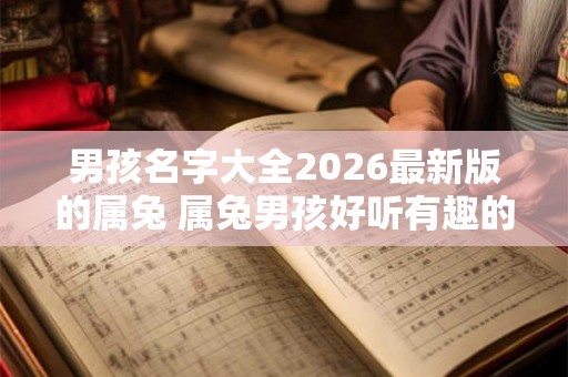 男孩名字大全2026最新版的属兔 属兔男孩好听有趣的名字