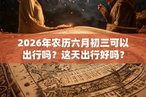 2026年农历六月初三可以出行吗？这天出行好吗？