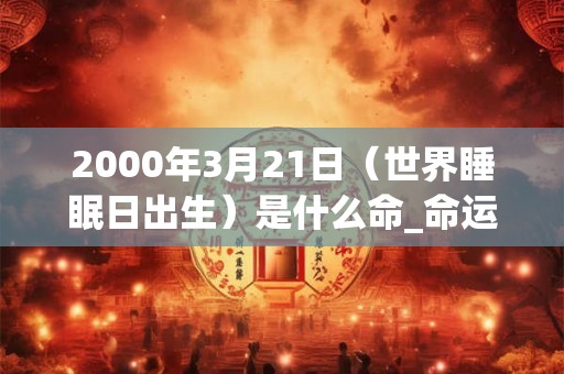 2000年3月21日（世界睡眠日出生）是什么命_命运如何