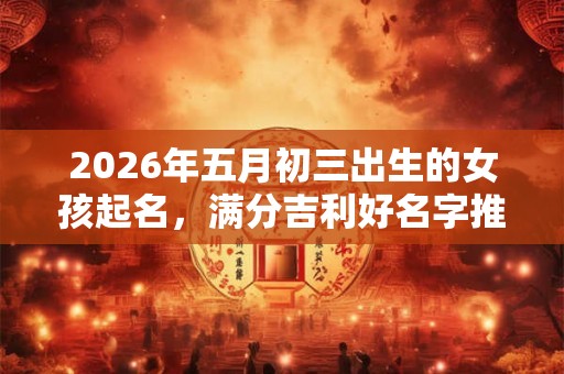 2026年五月初三出生的女孩起名，满分吉利好名字推荐