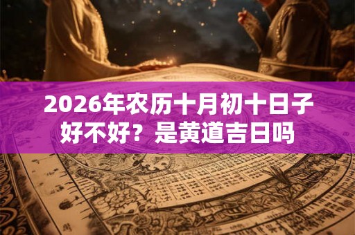 2026年农历十月初十日子好不好？是黄道吉日吗