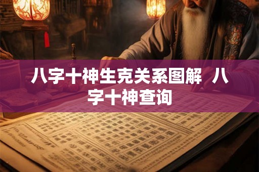 八字十神生克关系图解  八字十神查询