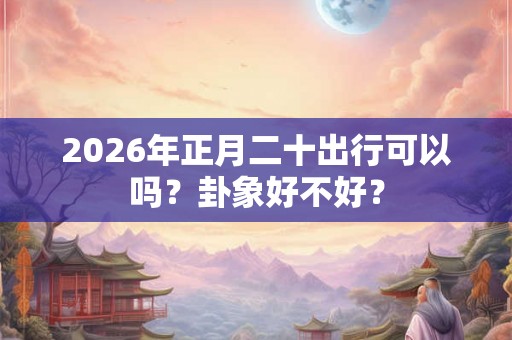 2026年正月二十出行可以吗？卦象好不好？