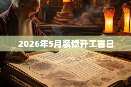 2026年5月装修开工吉日