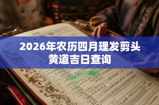 2026年农历四月理发剪头黄道吉日查询