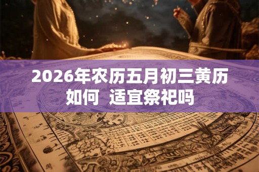2026年农历五月初三黄历如何  适宜祭祀吗