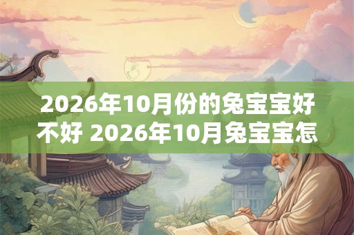 2026年10月份的兔宝宝好不好 2026年10月兔宝宝怎么样