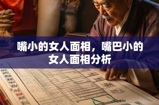 嘴小的女人面相，嘴巴小的女人面相分析