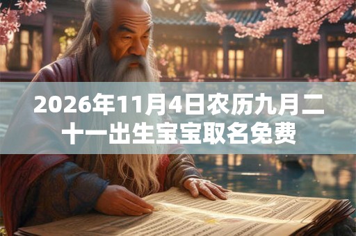 2026年11月4日农历九月二十一出生宝宝取名免费 2026年11月4日农历九月二十一出生宝宝取名免费